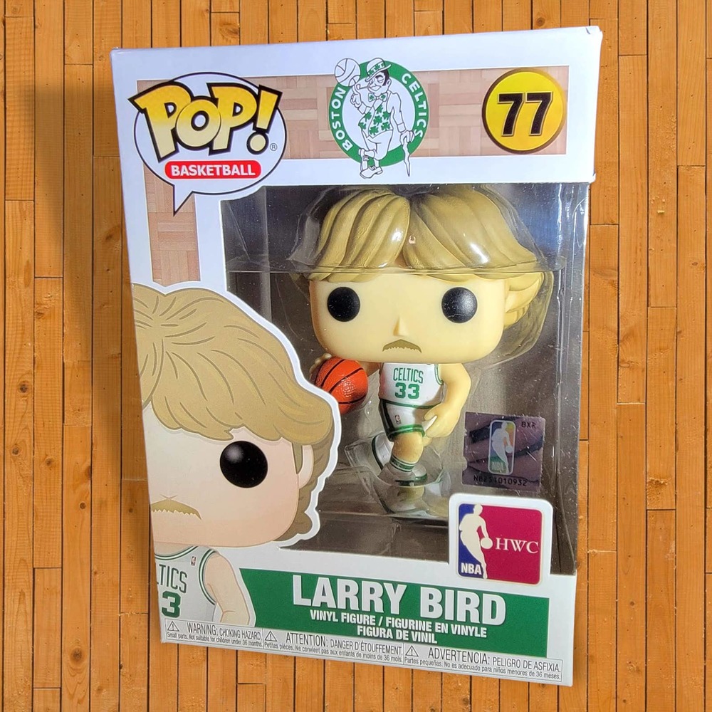 Funko POP! Larry BIRD 77 - Celtics Basketball Home Jersey - NBA Figurine NIB New